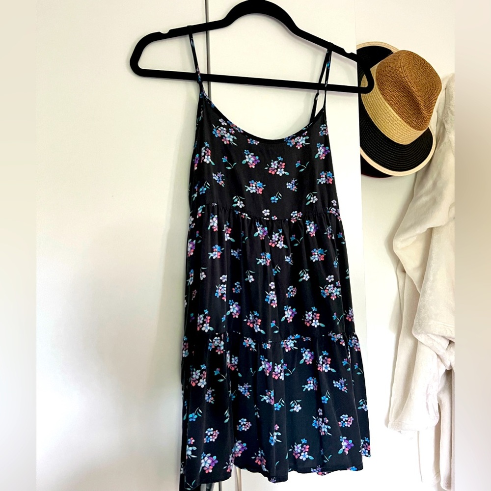 AE | Floral Mini Dress with Open Back